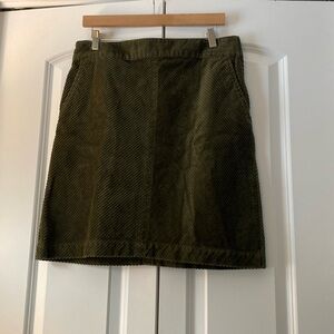 NWT Talbots wide wale a-line corduroy skirt